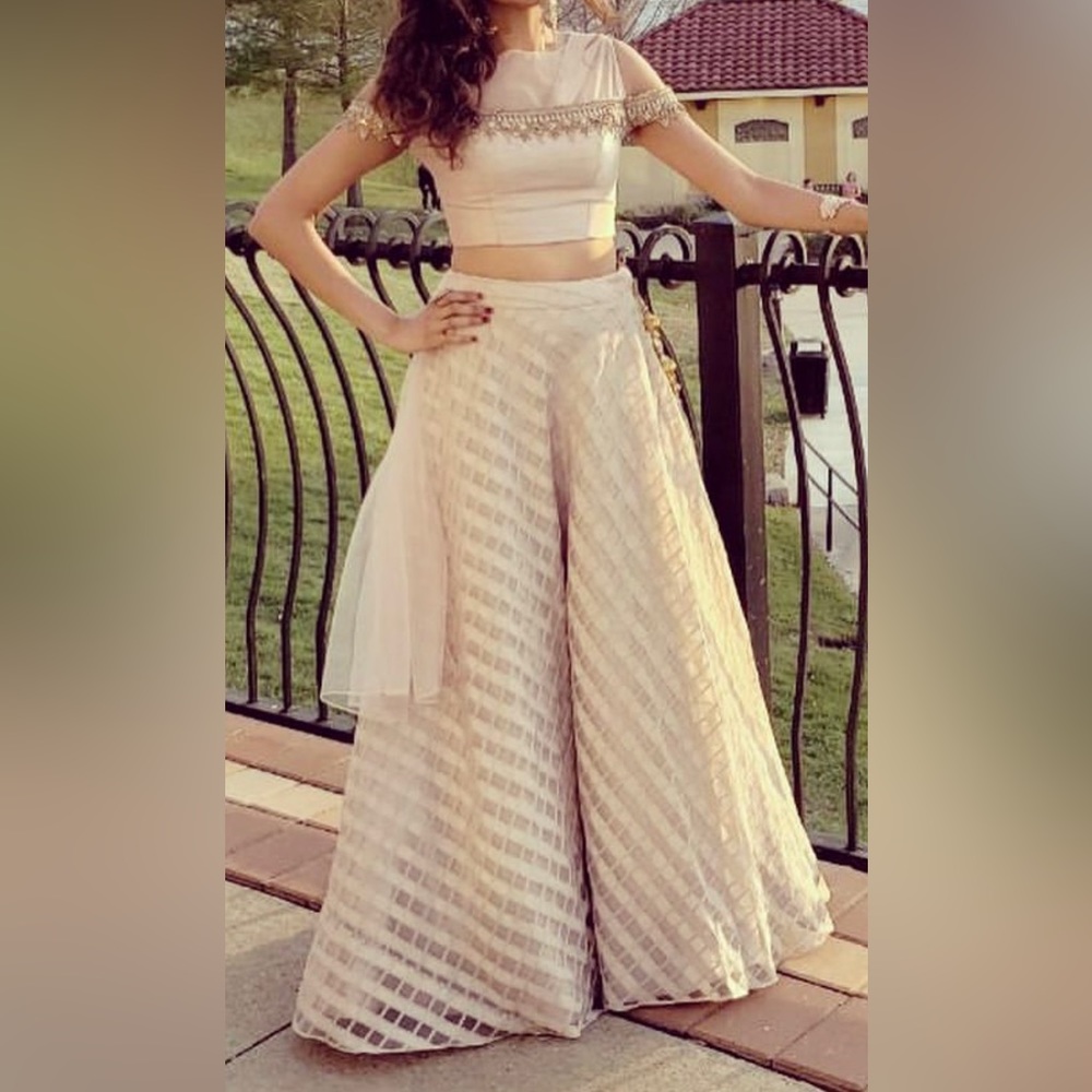 Cream color 2 piece lehenga